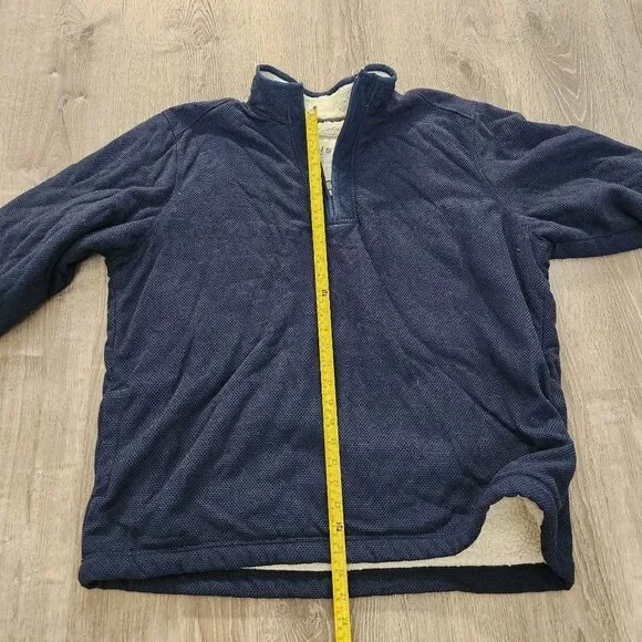 Orvis 1/4 Zip Heavyweight Pullover Fleece Sherpa Lined Sweater Mens Size XXL 2XL - Picture 13 of 13